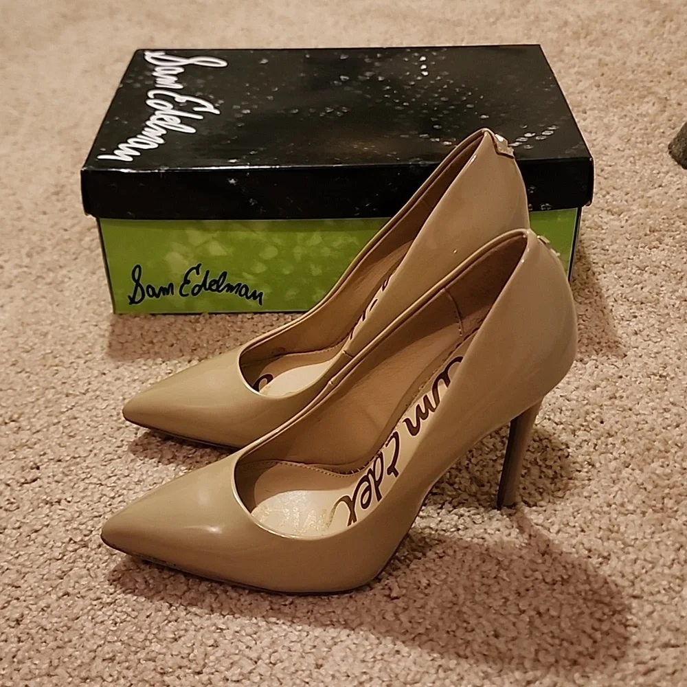 Sam Edelman Danna Nude Patent Heels - Picture 5 of 15